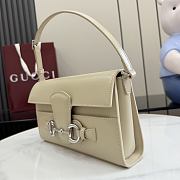 Kitlife Gucci Horsebit Ristretto Shoulder Bag Beige 26x14.5x4.5cm  - 5