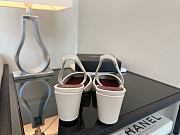 Kitlife Chanel Slingbacks White Lambskin & Black Patent Calfskin 90mm - 2