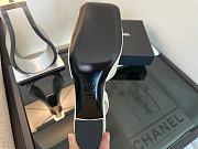 Kitlife Chanel Slingbacks White Lambskin & Black Patent Calfskin 90mm - 3