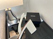 Kitlife Chanel Slingbacks White Lambskin & Black Patent Calfskin 90mm - 6