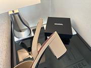 Kitlife Chanel Slingbacks Beige Lambskin & Black Patent Calfskin 90mm - 6