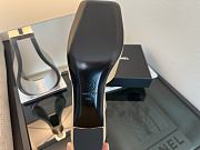Kitlife Chanel Slingbacks Beige Lambskin & Black Patent Calfskin 90mm - 5
