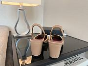 Kitlife Chanel Slingbacks Beige Lambskin & Black Patent Calfskin 90mm - 2