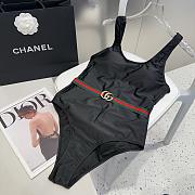 Kitlife Gucci Sparkling Swimwear Swimsuit Jersey Bikini Black - 2