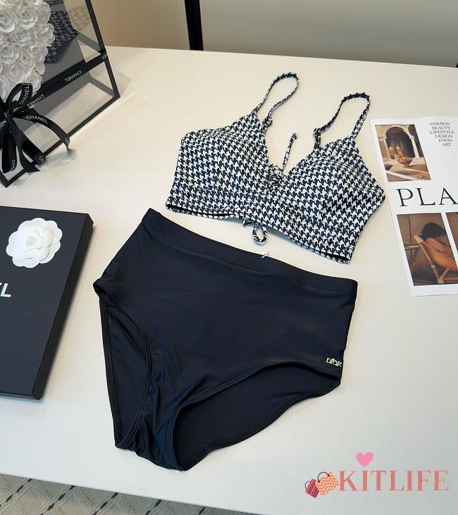 Kitlife Dior High Waist Swimsuit Black - 1