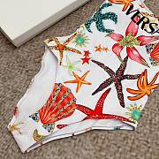 Kitlife Versace One-Piece Swimsuit White Multicolor - 5