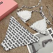 Kitlife Miu Miu Two-piece Swimsuit  White & Black Pattern - 6