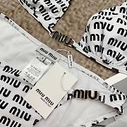 Kitlife Miu Miu Two-piece Swimsuit  White & Black Pattern - 2