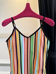 Kitlife Chanel Coco Beach 2026 Colorful Striped One-Piece Swimsuit - 4