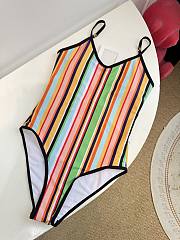 Kitlife Chanel Coco Beach 2026 Colorful Striped One-Piece Swimsuit - 2