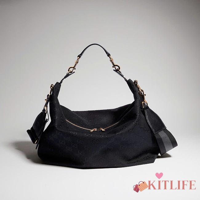 Kitlife Gucci Brera Medium Crossbody Bag Black A00B4O 33x27x15cm - 1