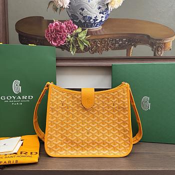Kitlife Goyard Musette PM Yellow Bag 28x22x10cm
