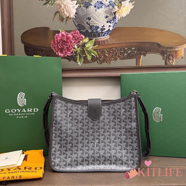 Kitlife Goyard Musette PM Grey Bag 28x22x10cm  - 1