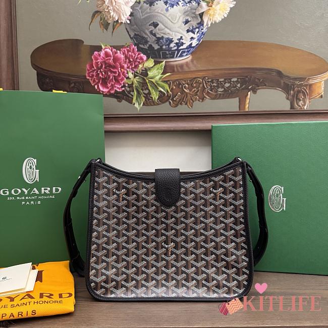Kitlife Goyard Musette PM Black Bag 28x22x10cm  - 1