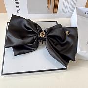 Kitlife Chanel Celebrity-endorsed Bow Camellia Hair Clip Black - 1