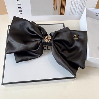 Kitlife Chanel Celebrity-endorsed Bow Camellia Hair Clip Black