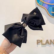Kitlife Chanel Celebrity-endorsed Bow Camellia Hair Clip Black - 6