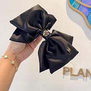 Kitlife Chanel Celebrity-endorsed Bow Camellia Hair Clip Black - 5