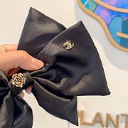 Kitlife Chanel Celebrity-endorsed Bow Camellia Hair Clip Black - 3
