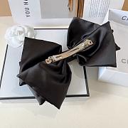 Kitlife Chanel Celebrity-endorsed Bow Camellia Hair Clip Black - 2