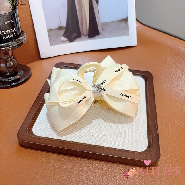 Kitlife Chanel Classic Claw Hair Clip White - 1