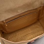 Kitife Gucci Paparazzo Medium Top Handle Bag Beige Soft Suede ‎875018 32x24x17cm  - 4