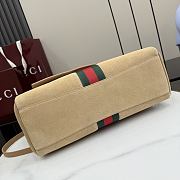 Kitife Gucci Paparazzo Large Top Handle Bag Beige Soft Leather ‎875019 37x29x13cm  - 2