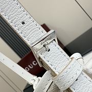 Kitlife Gucci Venice Small Bucket Bag White Canvas 876060 21x23.5x14cm  - 2