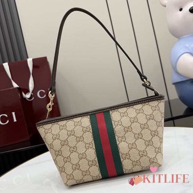 Kitlife Gucci Small Pouch With Strap And Web 876055 17x12.5x10cm - 1