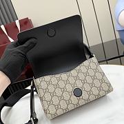 Kitlife Gucci Horsebit 1955 Mini Bag Beige & Brown GG Supreme 855566 18.5x13x7cm - 5