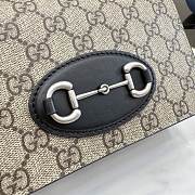 Kitlife Gucci Horsebit 1955 Mini Bag Beige & Brown GG Supreme 855566 18.5x13x7cm - 4