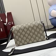 Kitlife Gucci Horsebit 1955 Mini Bag Beige & Brown GG Supreme 855566 18.5x13x7cm - 2