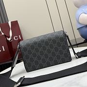 Kitlife Gucci Horsebit 1955 Mini Bag Black GG Supreme 855566 18.5x13x7cm  - 5