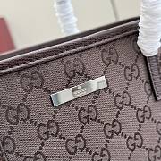 Kitlife Gucci Tribeca Small Tote Bag Dark Brown GG Canvas 875236 25x19x11.5cm - 5