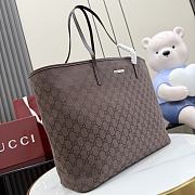 Kitlife Gucci Tribeca Large Tote Bag Dark Brown GG Denim 874745 38x29.5x13cm - 5