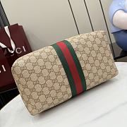  Kitlife Gucci Melrose Medium Boston Bag Beige GG Denim 875228 29x14x15cm - 5