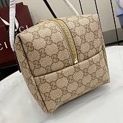  Kitlife Gucci Melrose Medium Boston Bag Beige GG Denim 875228 29x14x15cm - 4