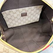  Kitlife Gucci Melrose Medium Boston Bag Beige GG Denim 875228 29x14x15cm - 3