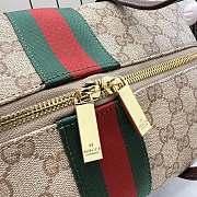  Kitlife Gucci Melrose Medium Boston Bag Beige GG Denim 875228 29x14x15cm - 2