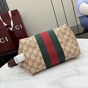 Kitlife Gucci Essence Classic Small Toiletry Case Beige Canvas 875159 21.5x16x13.5cm - 4