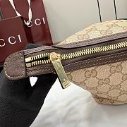 Kitlife Gucci Essence Classic Small Toiletry Case Beige Canvas 875159 21.5x16x13.5cm - 2
