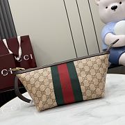 Kitlife Gucci Essence Classic Small Toiletry Case Beige Canvas 875159 21.5x16x13.5cm - 1