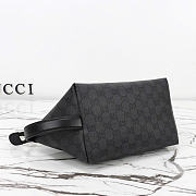 Kitlife Gucci Essence Classic Small Toiletry Case Black Canvas 875159 21.5x16x13.5cm  - 4