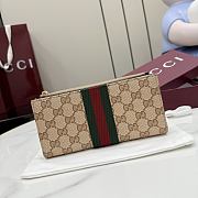 Kitlife Gucci Long Wallet With Web Beige 876047 19x10x1.5cm  - 1