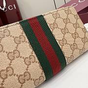 Kitlife Gucci Long Wallet With Web Beige 876047 19x10x1.5cm  - 5