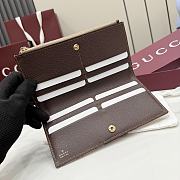 Kitlife Gucci Long Wallet With Web Beige 876047 19x10x1.5cm  - 4