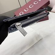 Kitlife Gucci Small Wallet with Gucci Plaque Dark Blue GG Denim 875798 10x8cm - 6