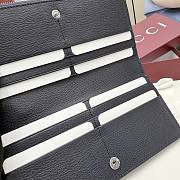 Kitlife Gucci Long Wallet with Gucci Plaque Dark Blue GG Denim 875805 19x10x1.5cm - 6