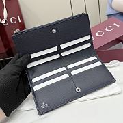 Kitlife Gucci Long Wallet with Gucci Plaque Dark Blue GG Denim 875805 19x10x1.5cm - 4