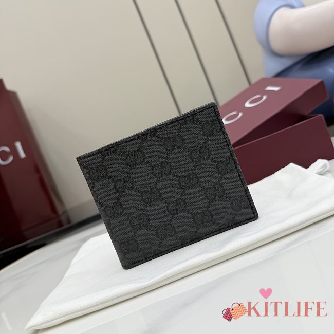 Kitlife Gucci Essence Classic Bi-fold Wallet Black 876390 11x19cm  - 1